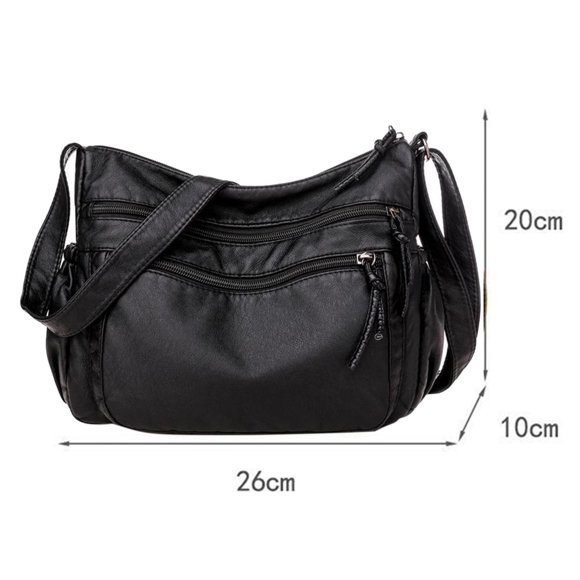 freestylehome Crossbody Bag Women Body Bag Purse Big Capacity Shoulder Bag Black Black