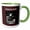 Green/White, variant on 3drose, Bald Eagle on Log with American Flag, Congratulations, 11oz Mug