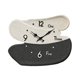 thumbnail image 2 of Reloj de pared decorativo, moderno, colgante y silencioso. Blanco y negro, 2 of 9