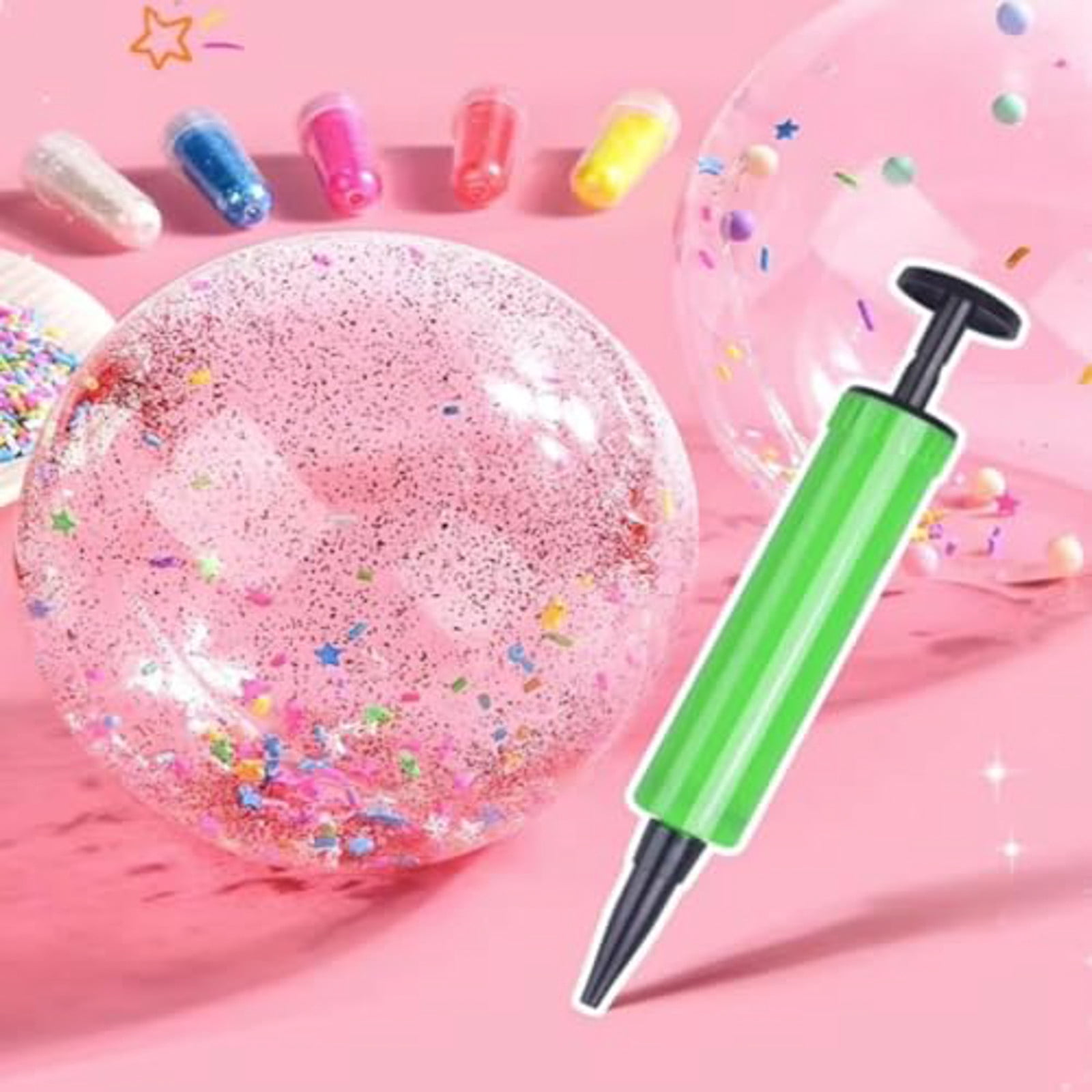 Nano Tape Bubble Kit for Kids, Nano Bubble Tapes Kit with Glitter, Clay, Cute Stickers and Accessories Tools, Nano Tape Crafts for Kids Girls,C