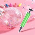 thumbnail image 4 of Glitter Bubble Nano Tape Set, Elastic Double Sided Craft Set for DIY Stress Ball Making, Nano Tape Bubble Kit with Glitter, Straw, Clamps and Stickers (Green), 4 of 7