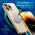 thumbnail image 6 of Crystal Clear Case for iPhone 14 Pro, [Not Yellowing] [Camera Protection] [Military Grade Drop Tested] Transparent Shockproof Protective Phone Case Soft Silicone Slim Cover, 6.1 inch, Gold, 6 of 8