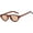 Brown/Brown, variant on Retro Oval Eye Sunglasses for Women Men,Trendy Cateye Shades Small Narrow Sun Glasses UV Protection