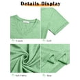 thumbnail image 6 of MOSHU 2 Pack Womens T Shirts V Neck Casual Tops Short Sleeve Comfort Fit Shirts for Women, 6 of 9