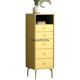 thumbnail image 2 of Cómoda minimalista italiana, dormitorio moderno y sencillo, pequeño apartamento contra la pared, gabinete de almacenamiento de madera maciza, 2 of 4