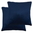 thumbnail image 4 of SAFAVIEH Davina Solid Pillow, 22" x 22", Navy, Set of 2, 4 of 5