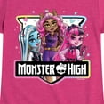 thumbnail image 3 of Monster High - Girl Group Crest - Toddler & Youth Girls Short Sleeve Graphic T-Shirt, 3 of 5