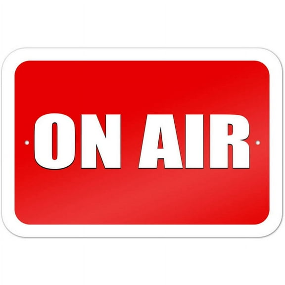 On Air Recording Radio Podcast Sign