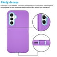 thumbnail image 5 of Njjex for Samsung Galaxy S23 FE 5G 1102-4939-PU Shockproof Rugged Bumper Cell Phone Case, Purple, 5 of 7