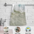 thumbnail image 4 of Summer Sea Wave Kitchen Hand Towels 2 PCS, Tropical Ocean Fingertip Bath Towels Ultra Soft and Highly Absorbent, Decorative Face Towels Dish Washcloths, 28.3"x14.4", 4 of 4