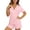 ☪409-Pink, variant on Nuoqisi Women Print Pajama Shorts Set Short Sleeve Button Up Shirt Shorts Pjs Sleepwear Loungewear 2026