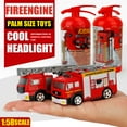 thumbnail image 3 of Fire Truck Toy Set for Kids - Fire Engine Truck with Water Spraying Hose, Rotating Ladder + 3 Fireman Firefighters, Road Signs, Lights & Sounds – Toy Fire Truck for Boys Age 4-7, Girls 3 Years Old+, 3 of 9