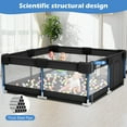 thumbnail image 5 of babyeap Baby Playpen,50x50 Inch Baby Playards for Babies and Toddlers,Fence Baby Play Yards for Indoor & Outdoor with Breathable Mesh,Black, 5 of 7