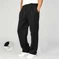 thumbnail image 2 of WyiBan Boys Baggy Sweatpants Drawstring Waist Wide Leg Athletic Joggers Fleece-lined Thickened Pants with Pockets, 2 of 6