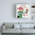thumbnail image 4 of Canvas Wall Art - Victoria Borges 'Santas Foodtruck II' Wall Art for Living Room, Bedroom, or Office Décor by Trademark Fine Art - 14 x 14 Inches, 4 of 4