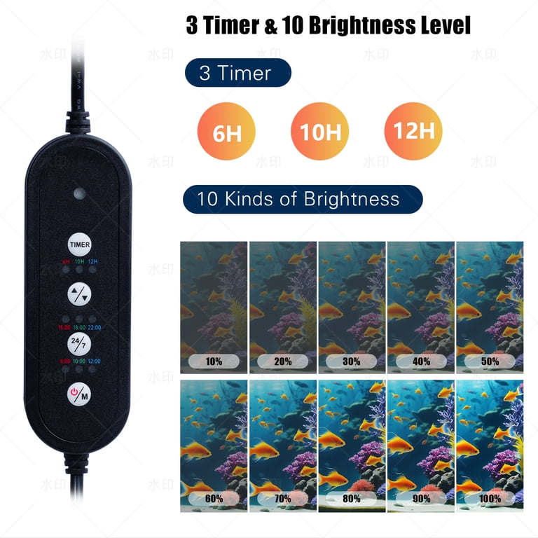 VNEKVA LED Aquarium Light, 8 Inch Full Spectrum photo 5