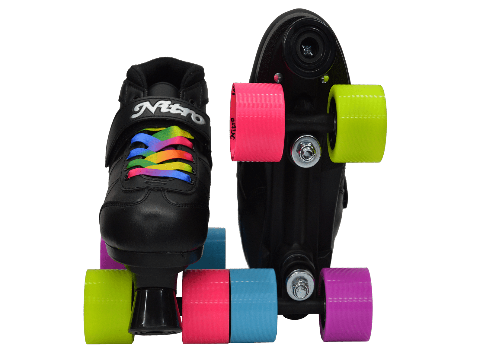Epic Rainbow Nitro Quad Speed Skates