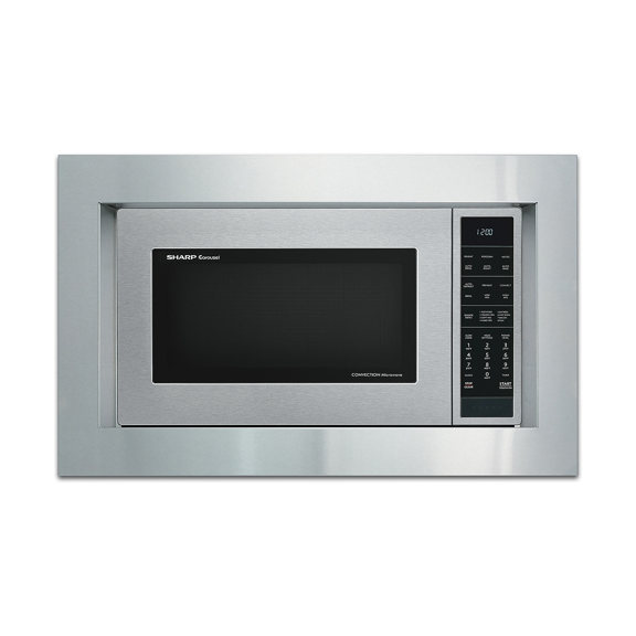 SHARP RK94S30F 30" Built-In Microwave Oven Trim Kit, Stainless Steel, Compatible with Sharp SMC1585KS, Easy Install, Seamless Built-In Appearance