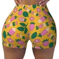 thumbnail image 2 of Picia Strawberry Printed Workout Shorts for Women Seamless Scrunch Butt Lifting High Waisted Yoga Gym Booty Running Moisture-wicking Short Pants-XX-Large, 2 of 9
