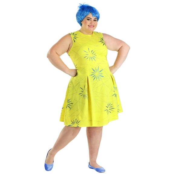 Plus Size Disney and Pixar Inside Out Joy Costume for Women