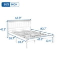thumbnail image 5 of Veryke Platform Bed Frame with Headboard, Wood Slats Support Under-Bed Storage, Queen Size, Espresso, 5 of 7