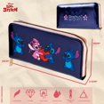 thumbnail image 4 of Billetera Disney Stitch para mujeres, adolescentes y niñas, azul metalizado, 4 of 7