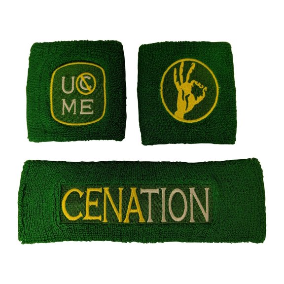 John Cena Cenation Attitude Adjustment Headband Wristband Set