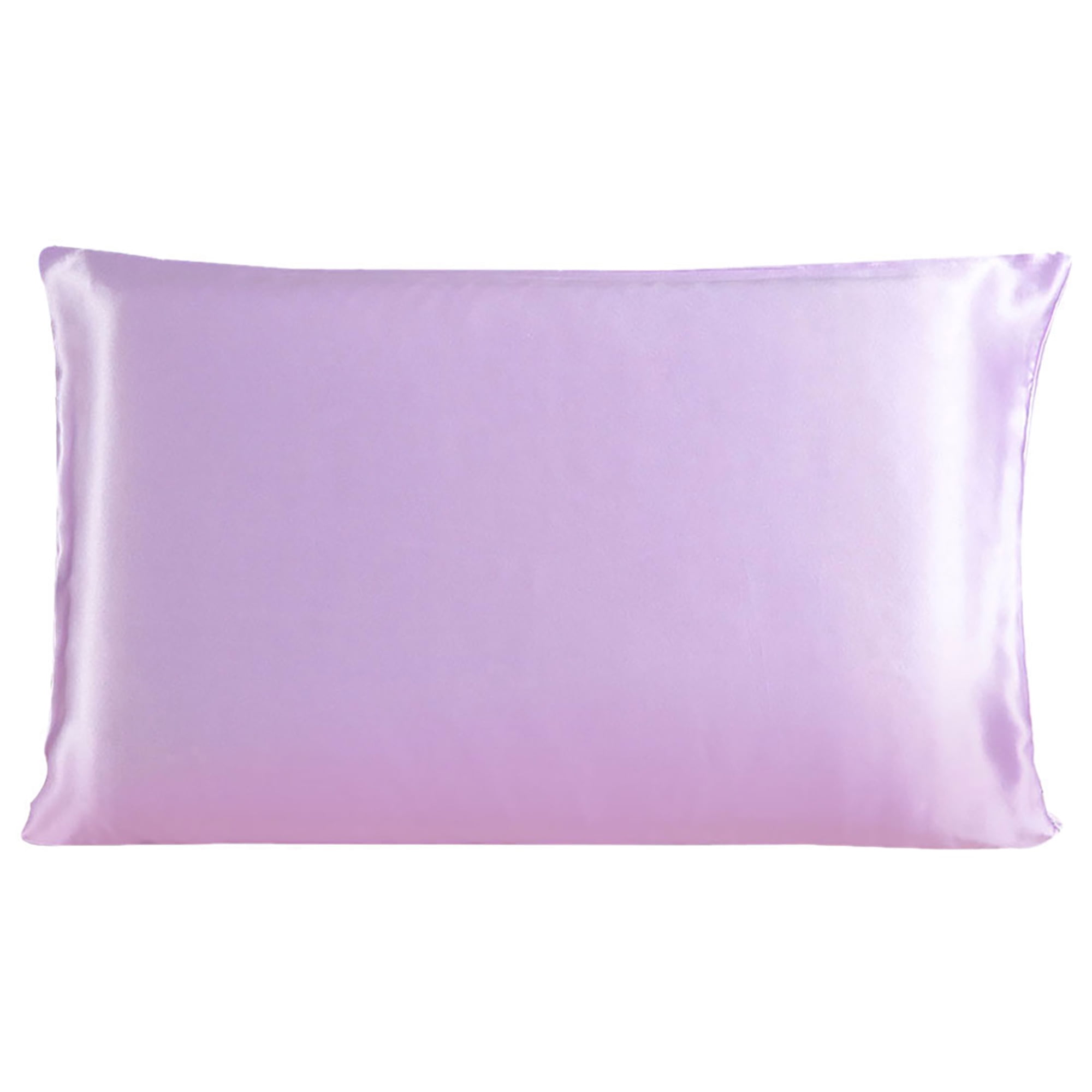 100 Mulberry Silk Fabric Pillow Case Pillowcase Light Purple Standard