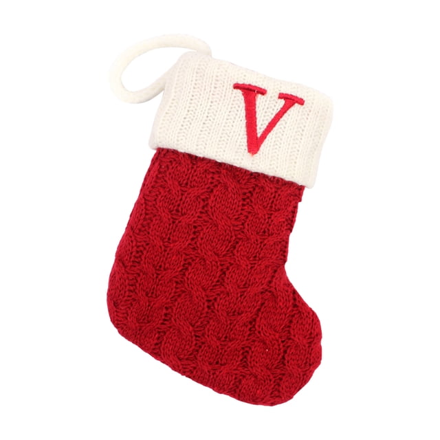 Fiudx Calcetín Navideño con Diseño de Enanito, Decoración Navideña Tradicional, Ambiente Festivo, Decoraciones para Acción de Gracias y Navidad, Tamaño 18 X 14 Cm, Juego de 1 Pieza.
