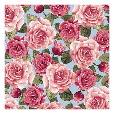 Rose Garden Pink Roses Cotton Fabric By Quilting Treasures Walmart Com Walmart Com