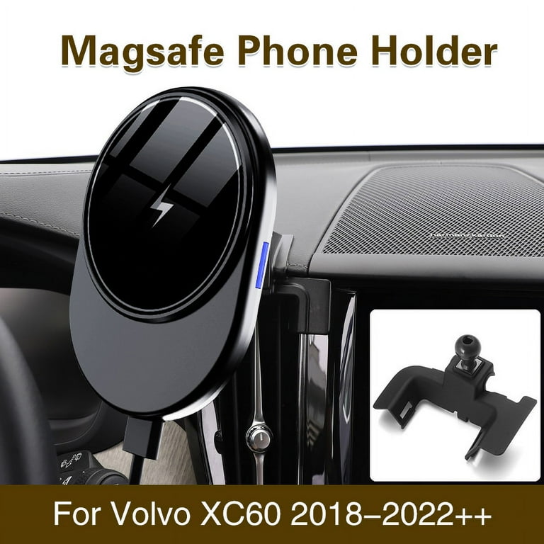 Magsafe car holder for volvo xc60 xc40 xc90 s60 v60 s90 wireless