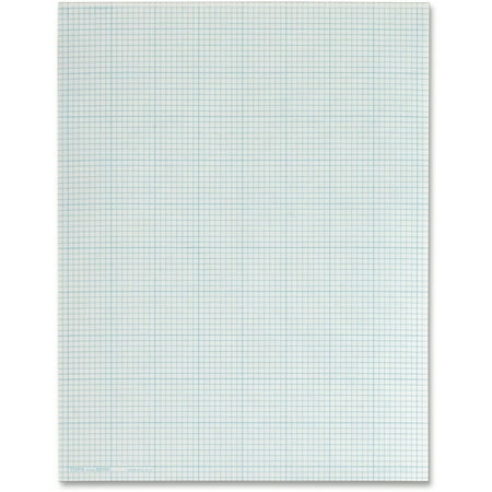 Cross Section Pads, Cross-Section Quadrille Rule (8 Sq/in, 1 Sq/in), 50 White 8.5 X 11 Sheets | Bundle of 5 Pads