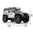 thumbnail image 3 of All Terrain Remote Control Climbing Car Toy 1/16 Scale 4x4WD Model Crawler Car with Powerful Motor and Metal Steering, 3 of 9