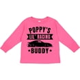thumbnail image 3 of Inktastic Poppy's Lil' Racing Buddy with Car Silhouette Boys or Girls Long Sleeve Toddler T-Shirt, 3 of 5