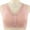 01 Pink, variant on Womens Underwear Front Closure Post Surgery Compression Minimizer Bra with Adjustable Straps Wirefree Bras