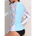 thumbnail image 5 of Charmo Women Long Sleeve Swimsuit Tops Sun Protection Rash Guard UPF 50+ Swim Shirts(No Thumb Holes), 5 of 6