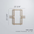 thumbnail image 3 of Ekena Millwork 23 3/8"W x 23 3/8"H x 1/4"T Large Granby Decorative Fretwork Wood Wall Panels, Cherry, 3 of 18