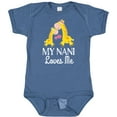 thumbnail image 3 of Inktastic My Nani Loves Me Giraffe Boys or Girls Baby Bodysuit, 3 of 5