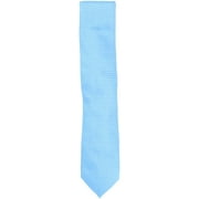 Altea Milano Men's Sky Blue / White Silk and Cotton Micro Diamond Pattern Necktie - One Size