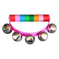 thumbnail image 1 of DPTALR Wooden Colored Leather Five Bell Semi-circular Hand Cranked Early Education Musical Instrument Toy For Infants And Young Children, 1 of 1