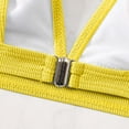 thumbnail image 6 of BONIXOOM Two Piece Swimsuit For Women Underwire Elastic Solid Bikinis Bikini Summer Swimwears on Clearance Yellow Size 6, 6 of 9
