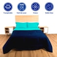 thumbnail image 3 of Edredón King Size Spring Air Turquesa Azul Marino Reversible, 3 of 6