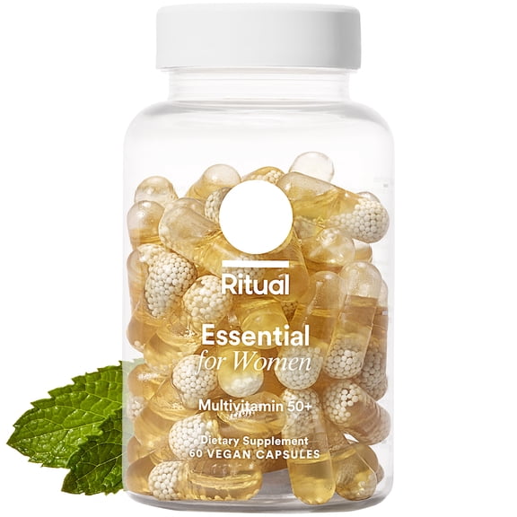 Ritual Women’s 50 Daily Multivitamin - Folate, DHA - Vegan - 60 Capsules - 30 Servings