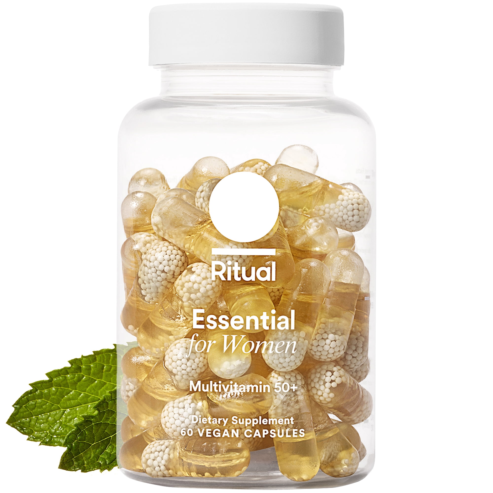 (2 pack) Ritual Women’s 50+ Daily Multivitamin - Folate, DHA - Vegan - 60 Capsules - 30 Servings