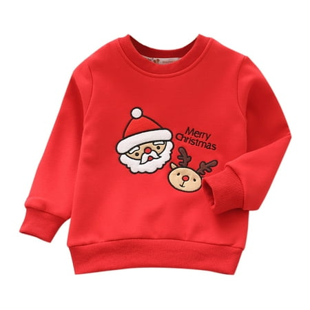 

Graphic Hoodies Boys Hoodies Girls Hoodies Xmas Kids Childr Toddler Boys Girls Cute Cartoon Embroidery Long Sleeve Letter Thick Pullover Sweatshirt Blouse Tops Christmas Clothes Outfits