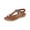 Brown, variant on Womens Beaded T-Strap Flip Flop Orthopedic Sandals, Women Flat Summer Beach Walking Sandals: Bohemian Elastic-Thong Low Wedge Footbed | Open Toe Slip-On Style