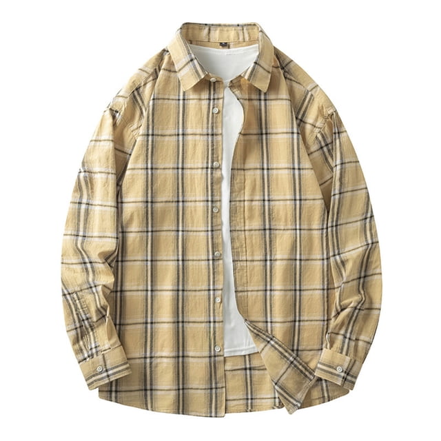 Blusa y camisa de manga larga con cuello vuelto para hombre Blusa de poliéster con solapa y bolsillos con botones de celda Return To The Ancients para hombre