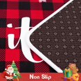 thumbnail image 2 of Christmas Kitchen Rugs Set of 2, Let It Snow Christmas Snowflake Kitchen Rugs Non Slip Washable, Winter Red Buffalo Plaid Kitchen Floor Mats Christmas Decorations, 18''x 48''+ 18''x 30'', 2 of 6