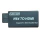 thumbnail image 1 of Adaptador N64 a Plug 1080P para S Fácil de operar con salida de sonido de 3,5 mm Sin cables desordenados sin pérdida de, 1 of 8