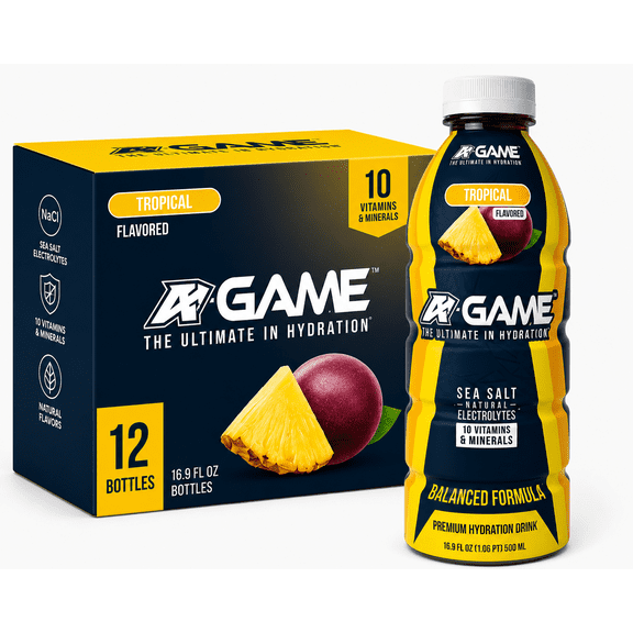 A-GAME Beverages Tropical-16.9oz - 12 pack case